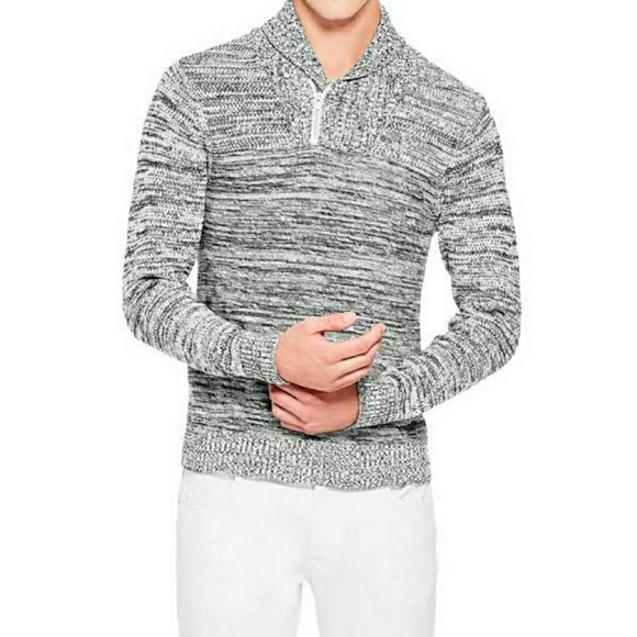 Guess Other - G by guess half zippered shawl neck marled sweater